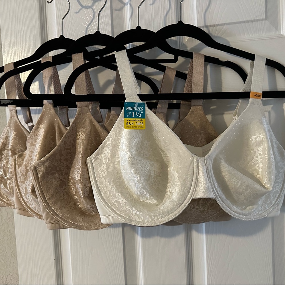 Four Vanity Fair bras style 76080 40DD